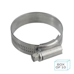 JC3245 Jubilee Hose Clip Size 1M (32-45mm) Mild Steel Zinc Plated (Supplied in Box of 10)