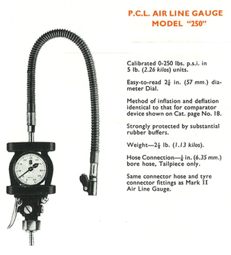 PCL Air Line Gauge Model 250